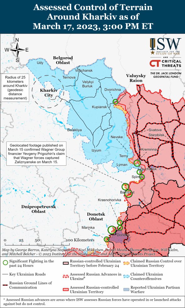 Окупанти намагаються позбавити Бахмут постачання