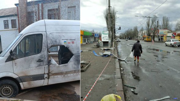 На Донбасі в результаті російського обстрілу поранило двох волонтерів із Польщі