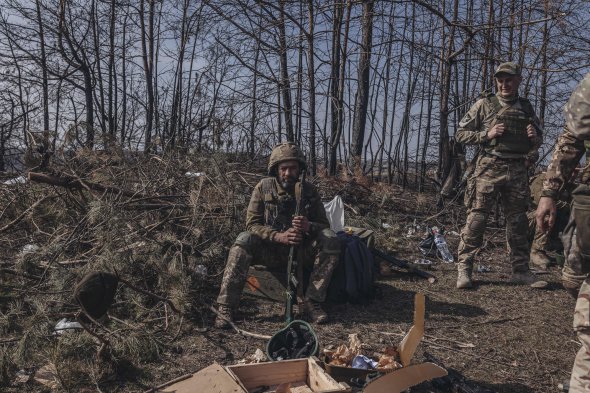 Украинские военные в Донецкой области 