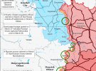 Карта бойових дій в Україні 