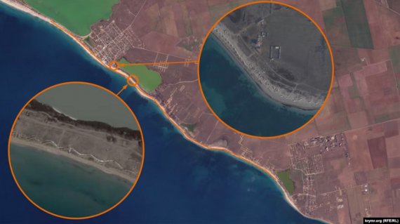 Россияне вырыли 7 км окопов на пляжах у Евпатории