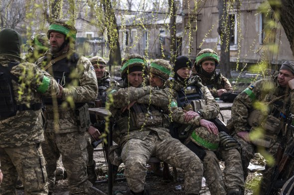 Украинские военные на фронте в Донецкой области, 29 марта