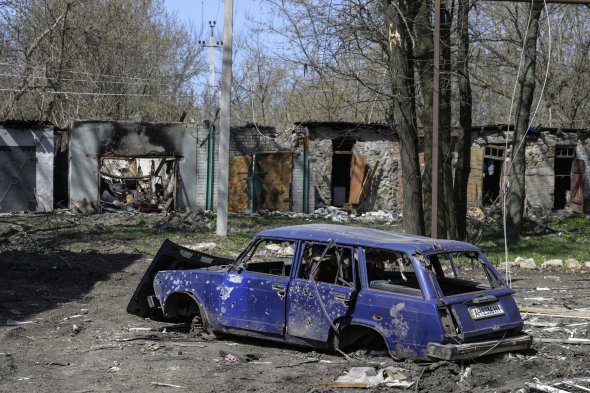 Містечко Часів Яр біля Бахмута, 10 квітня 