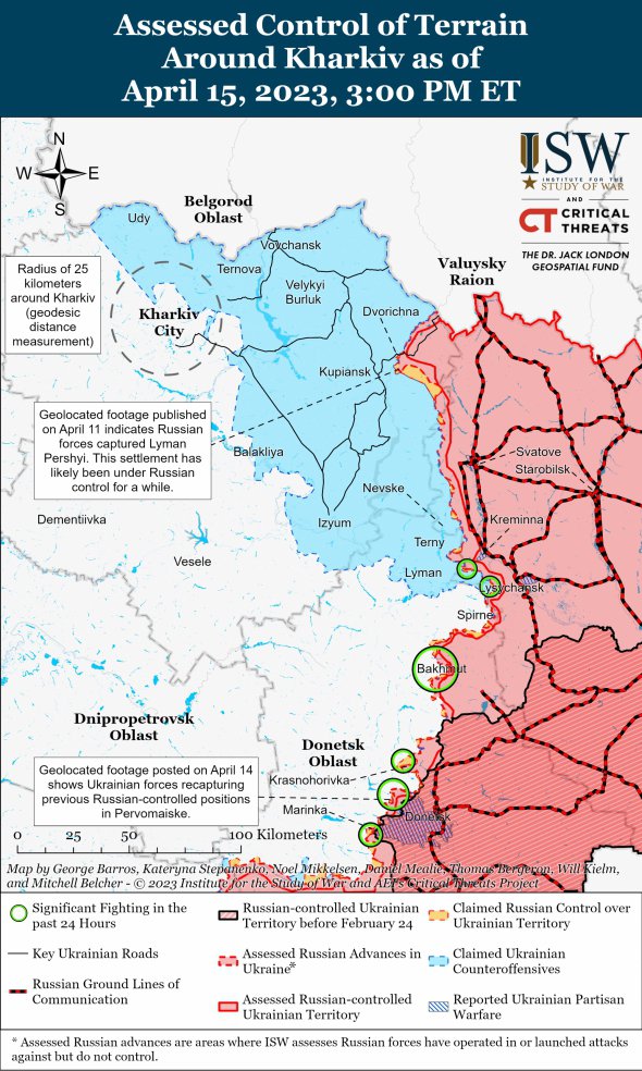 Карта бойових дій від ISW