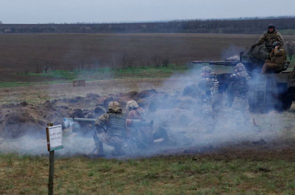 Війська ТРО на навчаннях біля лінії фронту у Запорізькій області 
