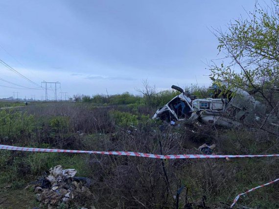 В Волгоградской области упал вертолет