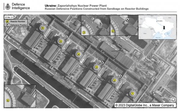 На крышах реакторов Запорожской АЭС россияне обустроили боевые позиции