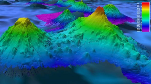 Науковці з'ясували, що можуть виявляти підводні пагорби заввишки до 1 100 м