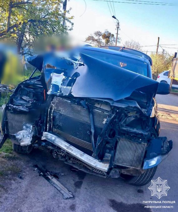 На Рівненщині нетверезий 17-річний водій врізався в електроопору, повалив її і намагався втекти