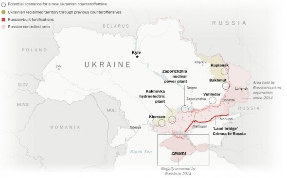 Лінія фронту в Україні 