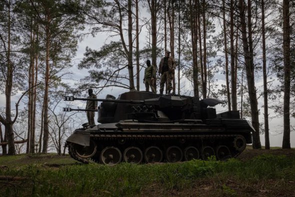 Зенітний танк Gepard, який бере участь в операціях у Харківській та Херсонській областях 