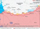 Карта боевых действий в Украине от американских аналитиков 