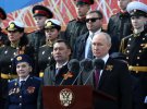 Промова президента Росії Володимира Путіна на параді не була насиченою