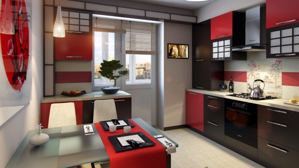 Кухонная комната в японском стиле - это идеальное сочетание функциональности и эстетики