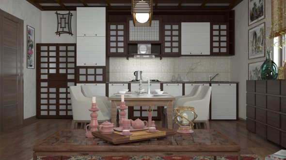 Японский стиль предполагает использование минимум мебели, она должна быть максимально функциональной и удобной