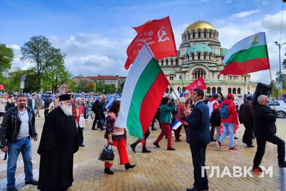 У Болгарії вигуками зустріли проросійський мітинг