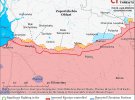 Карта боевых действий в Украине от американских аналитиков