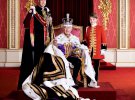 Король Карл III, принц Уельський Вільям і британський принц Луї Артур Чарльз