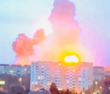 Серия взрывов прогремела в Белгородской области РФ