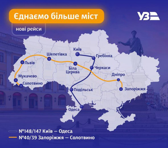 Укрзализныця вводит новый график движения поездов на летний сезон с 10 июня