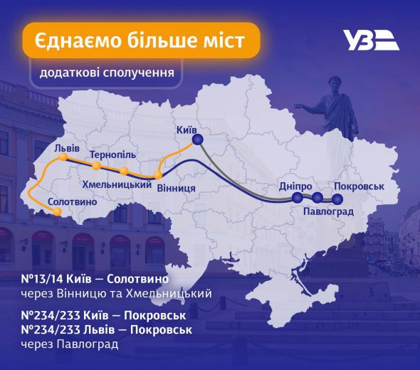 Укрзализныця вводит новый график движения поездов на летний сезон с 10 июня