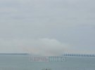 Крымский мост дымит