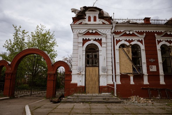 Следы войны в прифронтовом городе Гуляйполе Запорожской области 