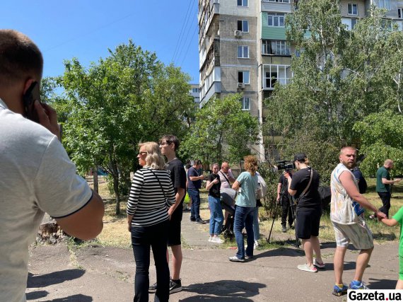 По словам очевидцев, укрытие в поликлинике во время воздушной тревоги было закрыто