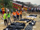 В Индии произошла масштабная железнодорожная катастрофа