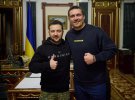 Президент Володимир Зеленський і боксер Олександр Усик