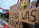 Польские фермеры перекрыли выезд грузовиков в Медике