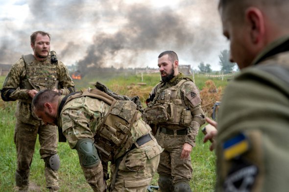 Навчання українських військових у Київській області 