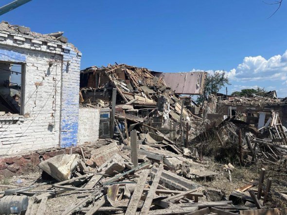 В результате российской ракетной атаки повреждения домов на Киевщине