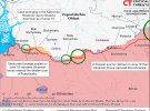 Карта боевых действий в Украине от американских аналитиков