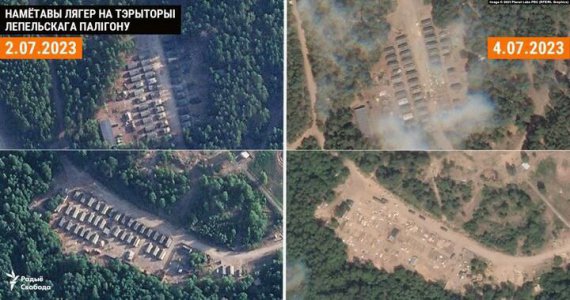 У Білорусі зносять табори на полігонах