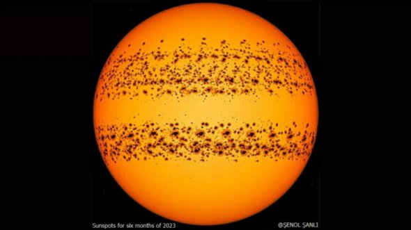 На Солнце обнаружили рекордное количество пятен