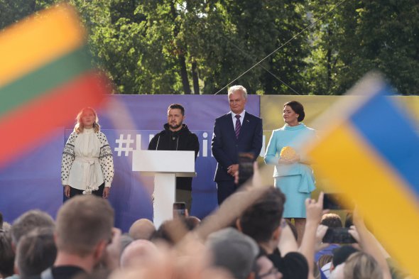 Президенты Украины и Литвы на саммите в Вильнюсе