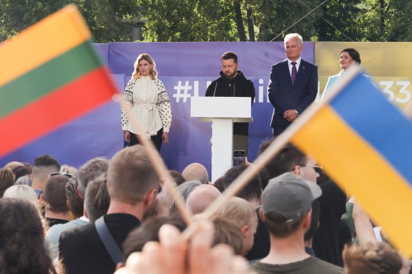 Президенты Украины и Литвы на саммите в Вильнюсе