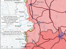  Карта бойових дій в Україні від американських аналітиків 