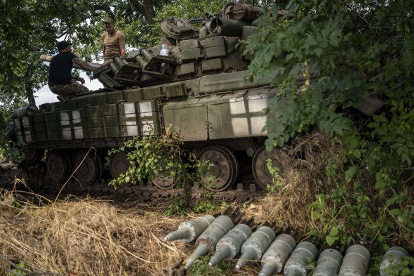 Украинские войска на позициях возле Угледара 