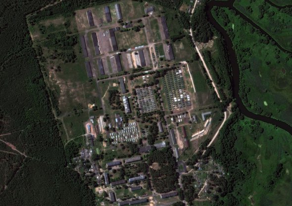 Супутниковий знімок табору “вагнерівців” у Білорусі за 16 липня