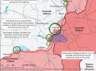 Карта бойових дій в Україні від американських аналітиків