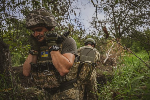 Українські солдати біля Авдіївки