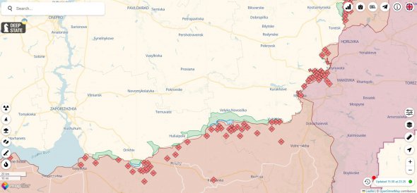 Звільнені під час контрнаступу населені пункти в Запорізькій області 