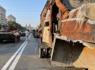 У Києві на Хрещатик привезли рештки знищеної російської військової техніки