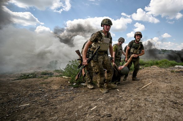 Украинские военные во время учений на запорожском направлении