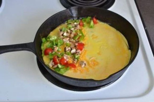 Омлет с овощами