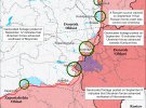 Опубликовали карты боевых действий