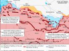 Опубликовали карты боевых действий
