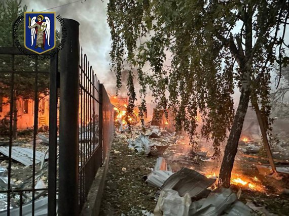 В результате атаки российских террористов в Киеве пострадали семь человек